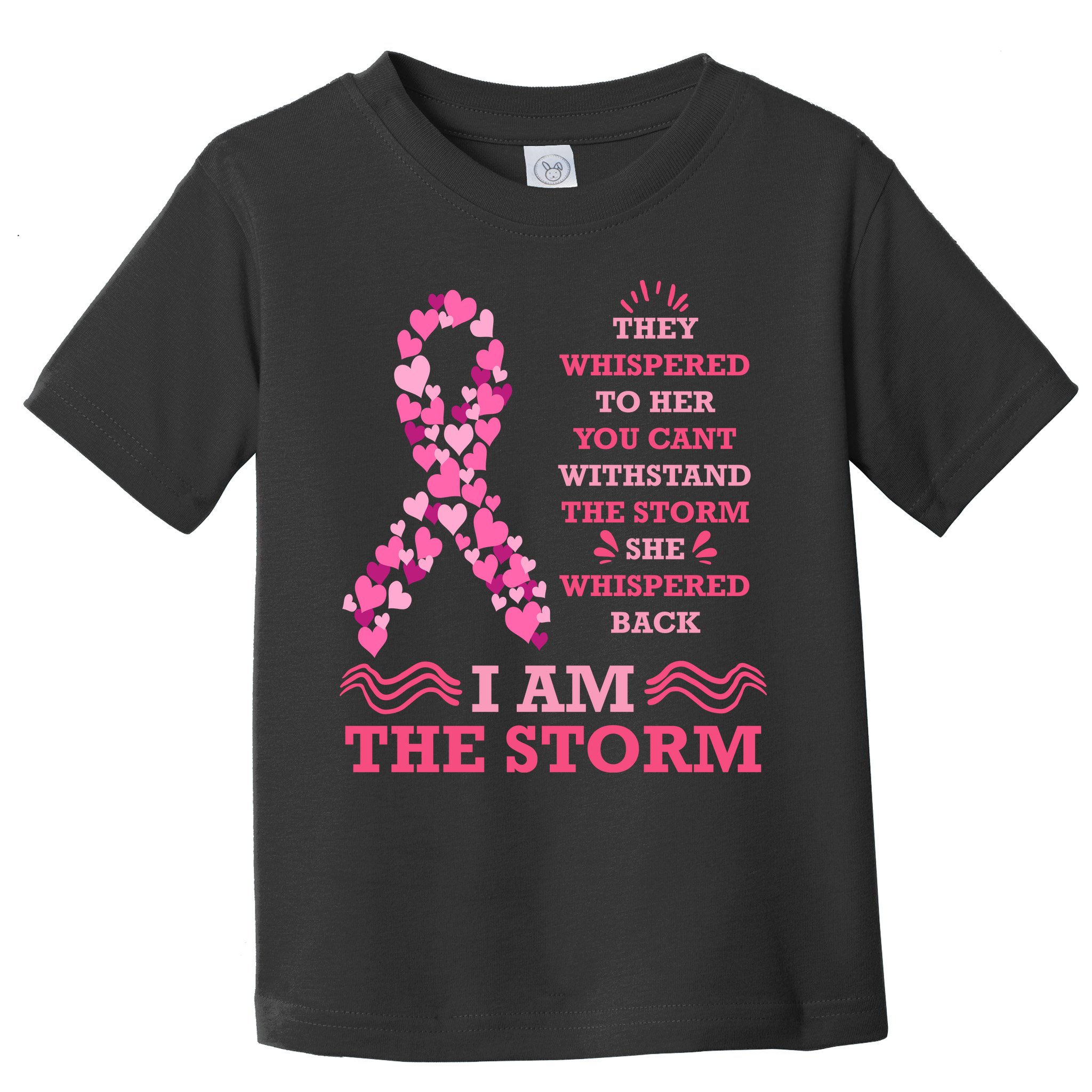 I Am The Storm Breast Cancer Ribbon Toddler T-Shirt