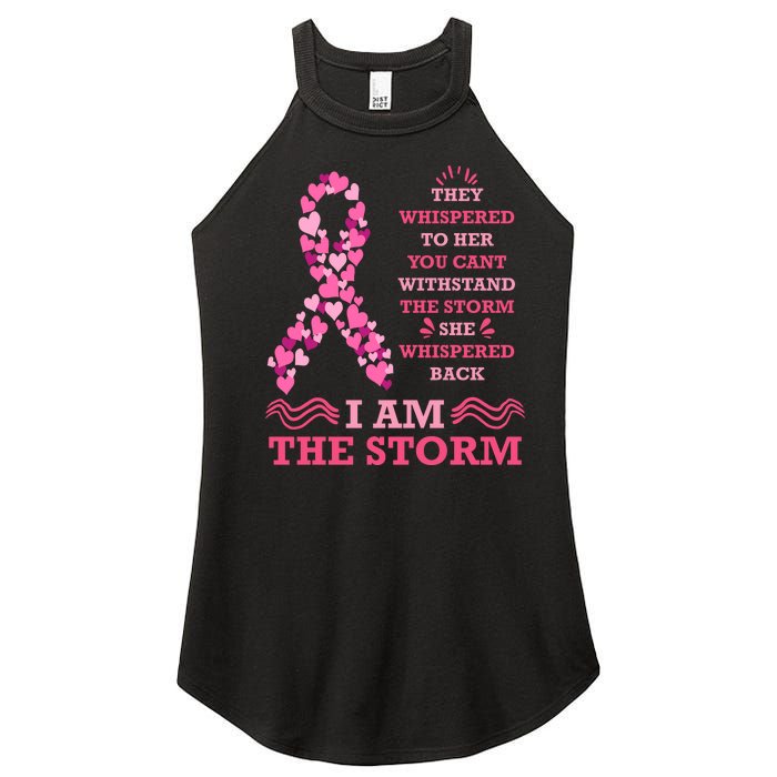 I Am The Storm Breast Cancer Ribbon Women’s Perfect Tri Rocker Tank