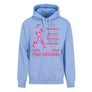 I Am The Storm Breast Cancer Ribbon Unisex Surf Hoodie