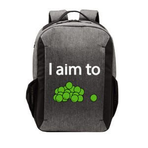 I Aim To Peas Funny Peas Vector Backpack