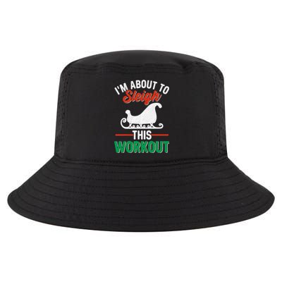 IM About To Sleigh This Workout Christmas Fitness Gym Xmas Gift Cool Comfort Performance Bucket Hat