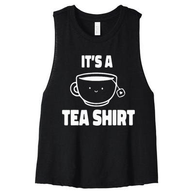 It's A Tea Funny Tea Drinker Lover Women's Racerback Cropped Tank