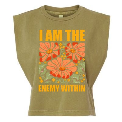 I Am The Enemy Within Kamala Harris 2024 Garment-Dyed Women's Muscle Tee