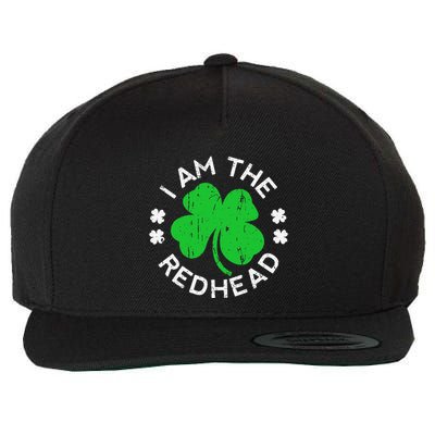 I Am The Redhead Dibs On The Redhead Funny St Patricks Day Wool Snapback Cap