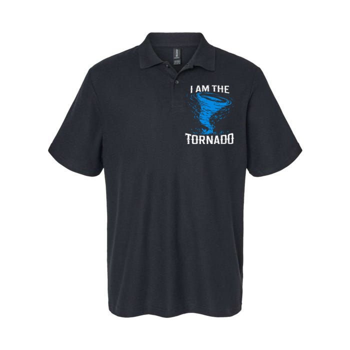 I Am The Storm Twister Tornado Hurricane Meteorologist Softstyle Adult Sport Polo