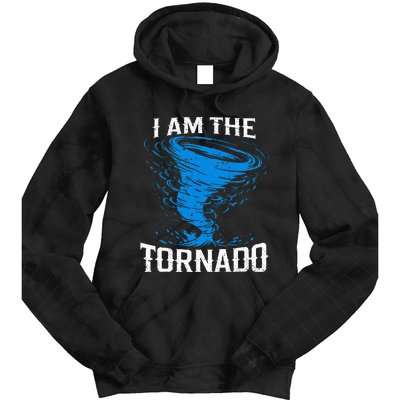 I Am The Storm Twister Tornado Hurricane Meteorologist Tie Dye Hoodie