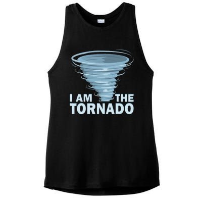 I Am The Storm Twister Tornado Hurricane Meteorologist Ladies PosiCharge Tri-Blend Wicking Tank