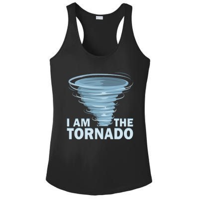 I Am The Storm Twister Tornado Hurricane Meteorologist Ladies PosiCharge Competitor Racerback Tank