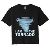 I Am The Storm Twister Tornado Hurricane Meteorologist Women's Crop Top Tee