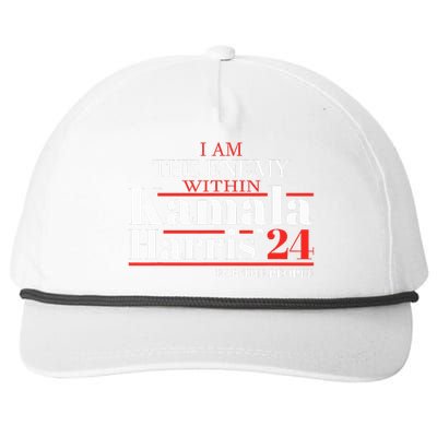 I Am The Enemy Within Kamala Harris Anti Trump Snapback Five-Panel Rope Hat