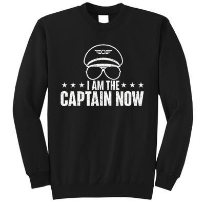 I Am The Captain Now Airplane Aircraft Lover Airline Pilot Sweatshirt