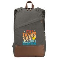 It's A T.aylor Thing You Wouldn't Understand Retro Groovy Cotton Canvas Backpack