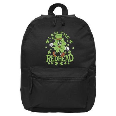 I Am The Redhead Funny Dibs On The Readhead St Patricks Day 16 in Basic Backpack