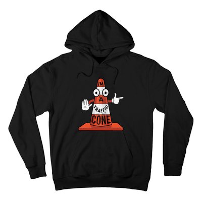 Im A Traffic Cone Halloween Last Minute Costume Funny Hoodie