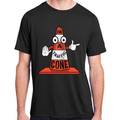 Im A Traffic Cone Halloween Last Minute Costume Funny Adult ChromaSoft Performance T-Shirt