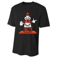 Im A Traffic Cone Halloween Last Minute Costume Funny Performance Sprint T-Shirt