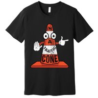 Im A Traffic Cone Halloween Last Minute Costume Funny Premium T-Shirt