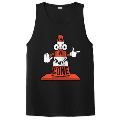 Im A Traffic Cone Halloween Last Minute Costume Funny PosiCharge Competitor Tank