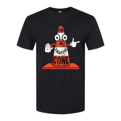 Im A Traffic Cone Halloween Last Minute Costume Funny Softstyle CVC T-Shirt