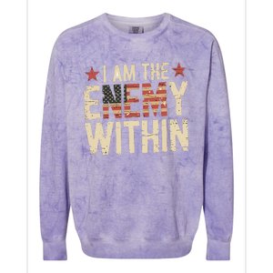 I Am The Enemy Within Kamala Harris Trump Colorblast Crewneck Sweatshirt