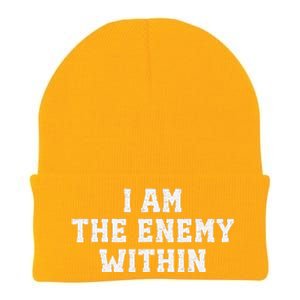 I Am The Enemy Within Kamala Harris Trump Knit Cap Winter Beanie