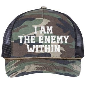 I Am The Enemy Within Kamala Harris Trump Retro Rope Trucker Hat Cap