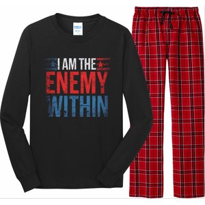 I Am The Enemy Within Kamala Harris Trump Long Sleeve Pajama Set