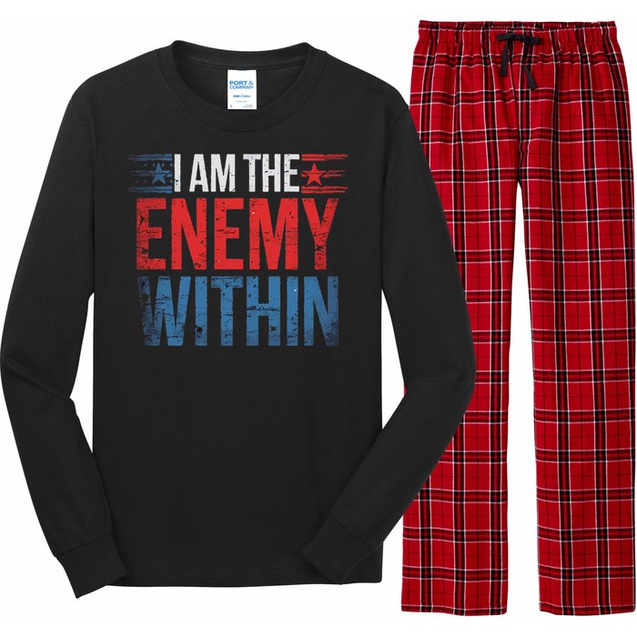 I Am The Enemy Within Kamala Harris Trump Long Sleeve Pajama Set