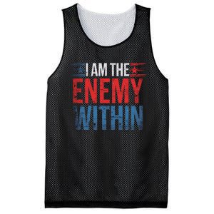 I Am The Enemy Within Kamala Harris Trump Mesh Reversible Basketball Jersey Tank