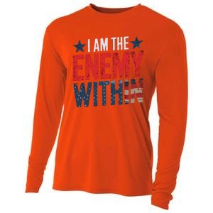 I Am The Enemy Within Kamala Harris Trump Cooling Performance Long Sleeve Crew