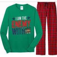 I Am The Enemy Within Kamala Harris Trump Long Sleeve Pajama Set