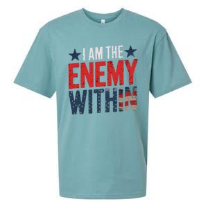 I Am The Enemy Within Kamala Harris Trump Sueded Cloud Jersey T-Shirt