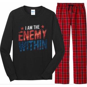 I Am The Enemy Within Kamala Harris Trump Long Sleeve Pajama Set