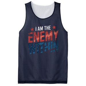 I Am The Enemy Within Kamala Harris Trump Mesh Reversible Basketball Jersey Tank