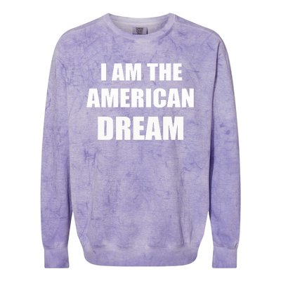 I Am The American Dream Colorblast Crewneck Sweatshirt