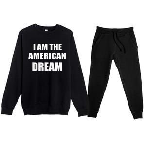 I Am The American Dream Premium Crewneck Sweatsuit Set