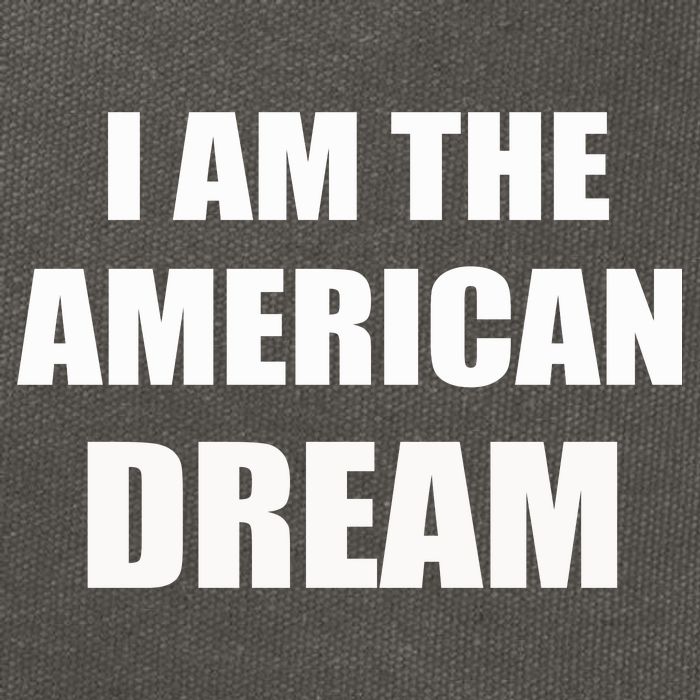 I Am The American Dream Cotton Canvas Backpack