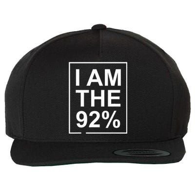 I Am The 92 Percent Bold Empowerment Statement Wool Snapback Cap