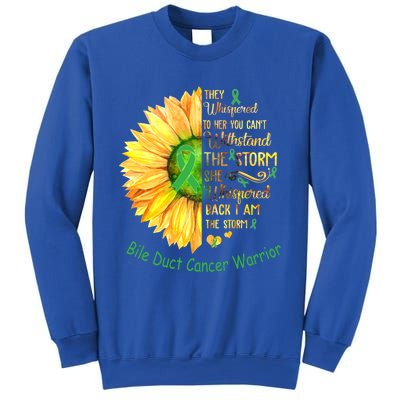 I Am The Storm Bile Duct Cancer Warrior Cool Gift Sweatshirt