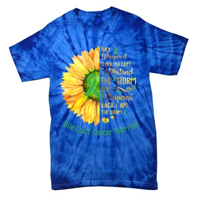 I Am The Storm Bile Duct Cancer Warrior Cool Gift Tie-Dye T-Shirt