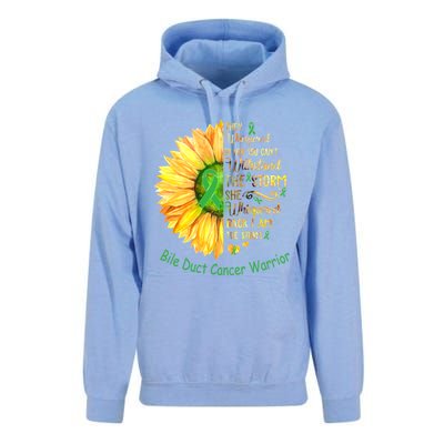 I Am The Storm Bile Duct Cancer Warrior Cool Gift Unisex Surf Hoodie