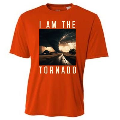 I Am The Tornado Costume Storm Hurricane Meteorologist Cooling Performance Crew T-Shirt