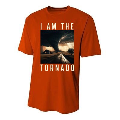 I Am The Tornado Costume Storm Hurricane Meteorologist Performance Sprint T-Shirt