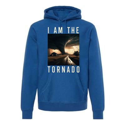 I Am The Tornado Costume Storm Hurricane Meteorologist Premium Hoodie