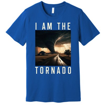 I Am The Tornado Costume Storm Hurricane Meteorologist Premium T-Shirt