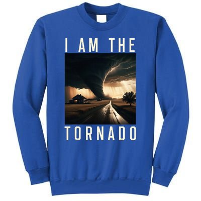 I Am The Tornado Costume Storm Hurricane Meteorologist Tall Sweatshirt