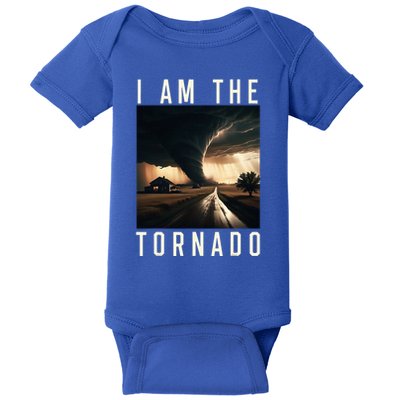 I Am The Tornado Costume Storm Hurricane Meteorologist Baby Bodysuit