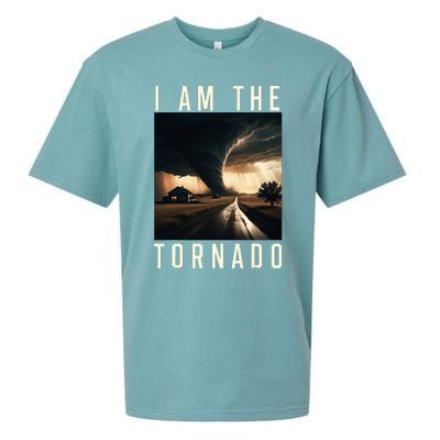 I Am The Tornado Costume Storm Hurricane Meteorologist Sueded Cloud Jersey T-Shirt