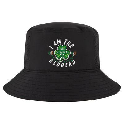 I Am The Redhead Dibs On The Redhead Funny St Patricks Day Cool Comfort Performance Bucket Hat