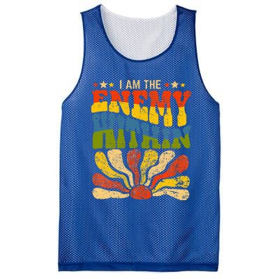 I Am The Enemy Within America Mesh Reversible Basketball Jersey Tank